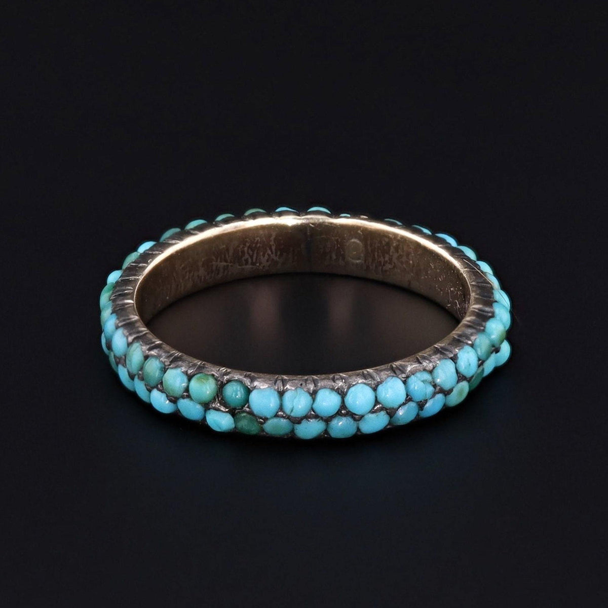 Turquoise Band | Antique Turquoise Ring - Trademark Antiques