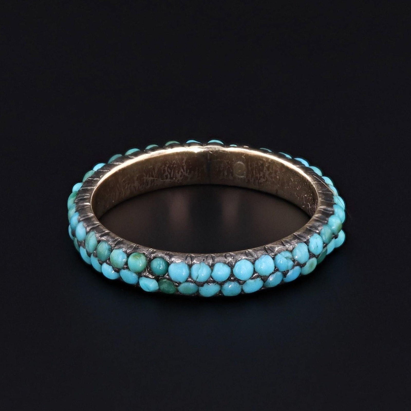 Turquoise Band | Antique Turquoise Ring - Trademark Antiques