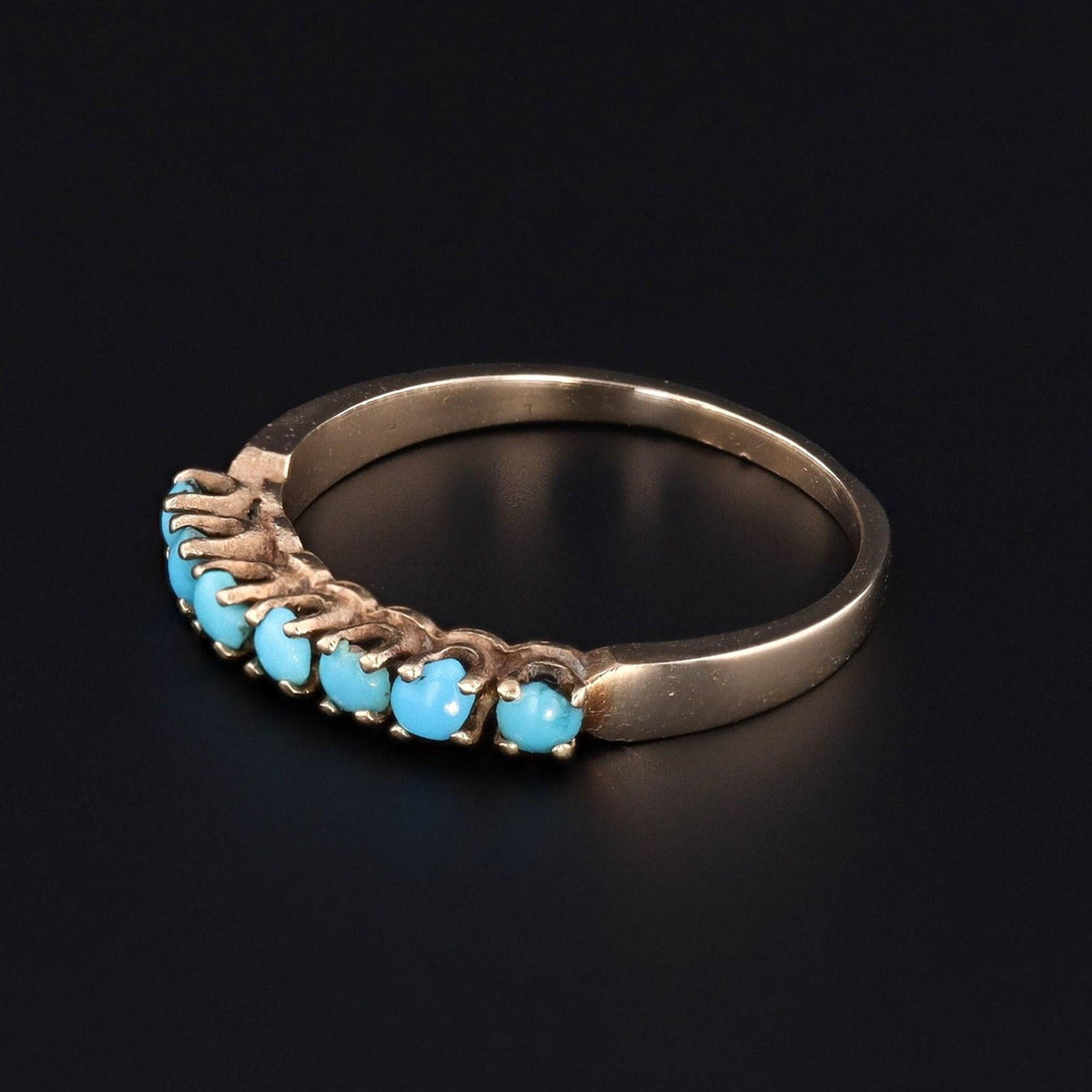 Turquoise Band | Turquoise Ring - Trademark Antiques