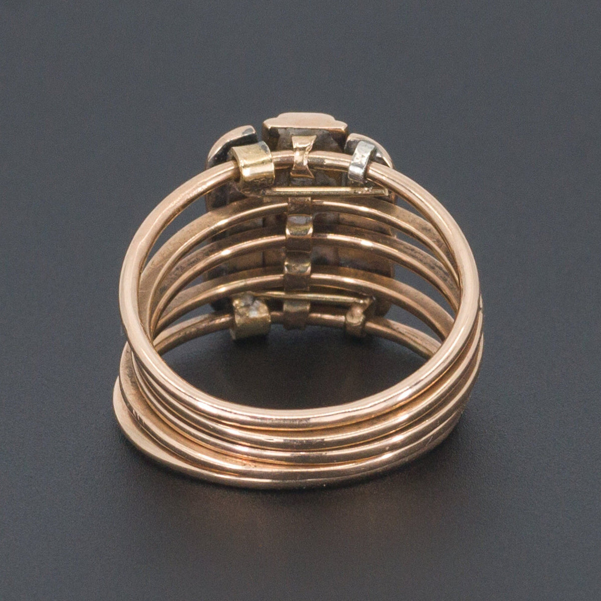 Turquoise &amp; Pearl Ring | Multi Band Ring - Trademark Antiques