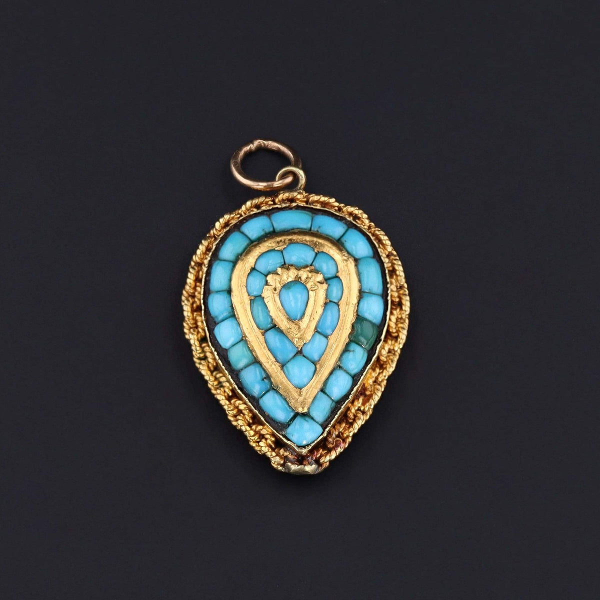 Turquoise Pendant | Antique Pendant - Trademark Antiques