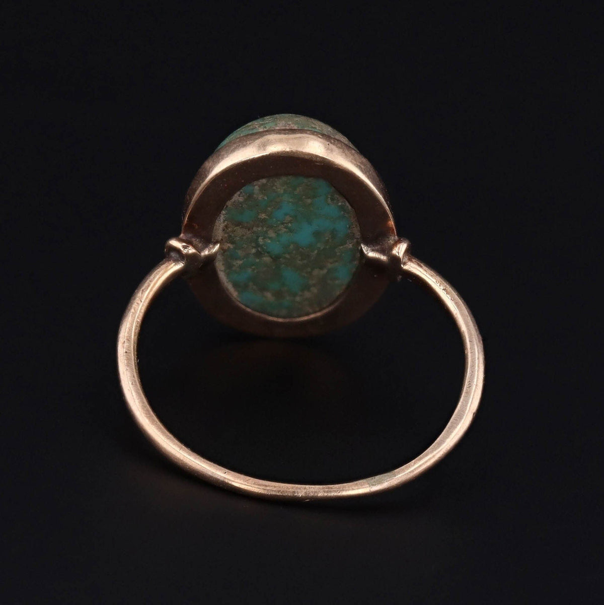 Turquoise Ring | 10k Gold Ring - Trademark Antiques