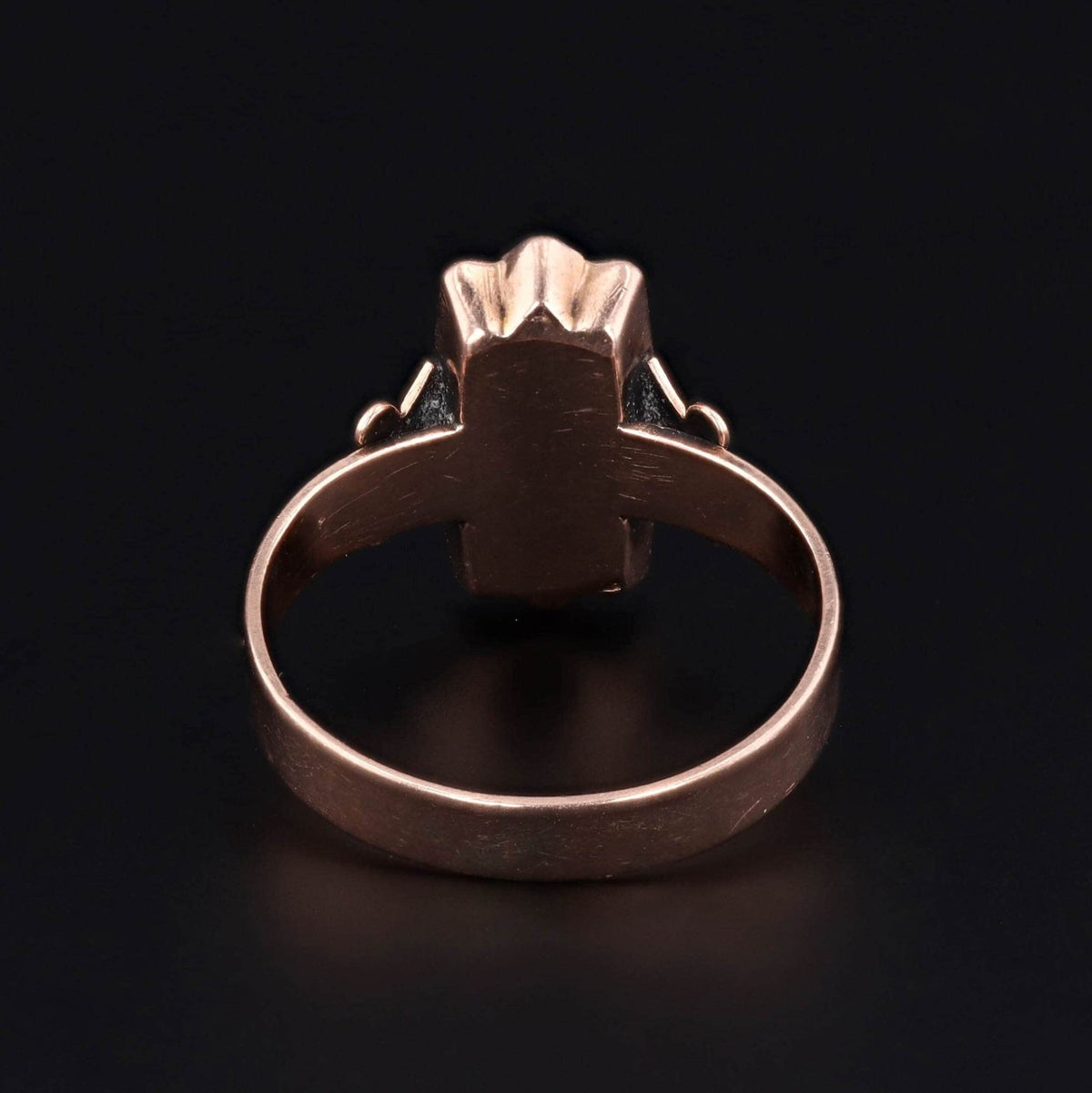 Turquoise Ring | 10k Gold, Turquoise &amp; Pearl Ring - Trademark Antiques