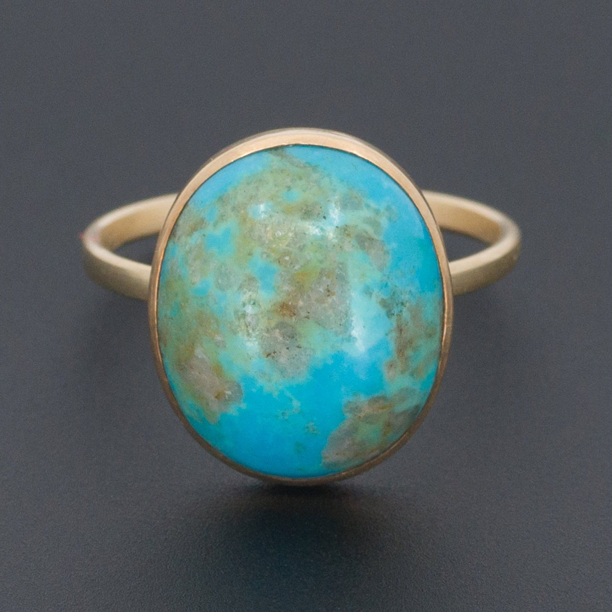 Turquoise Ring | 14k Gold Ring - Trademark Antiques