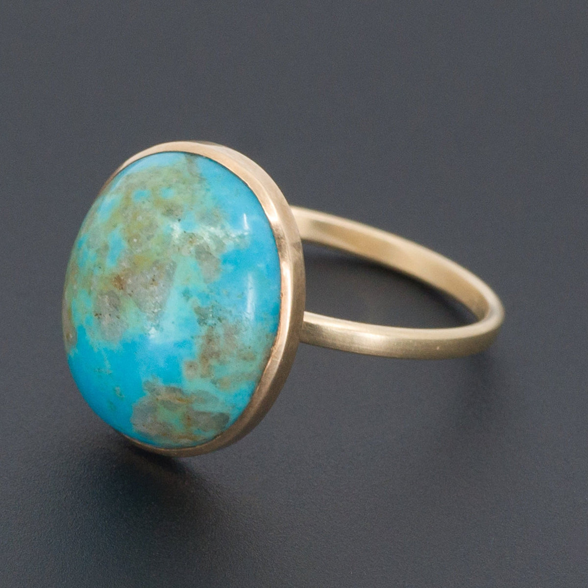 Turquoise Ring | 14k Gold Ring - Trademark Antiques