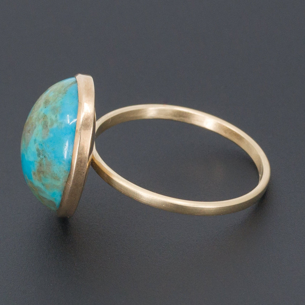 Turquoise Ring | 14k Gold Ring - Trademark Antiques