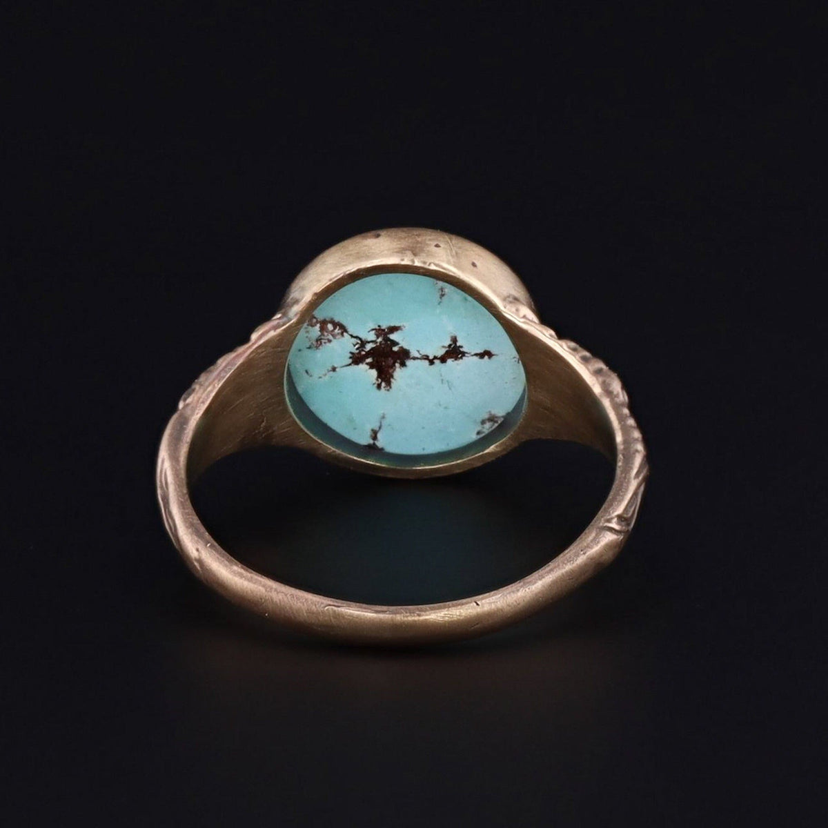 Turquoise Ring | 14k Gold Ring - Trademark Antiques