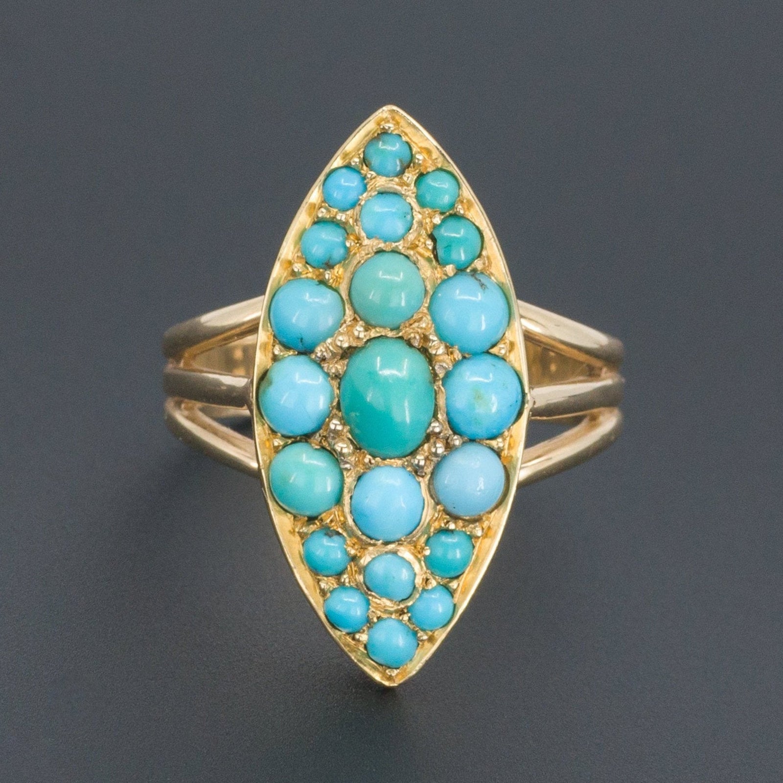 Turquoise Ring | Antique Turquoise Ring - Trademark Antiques