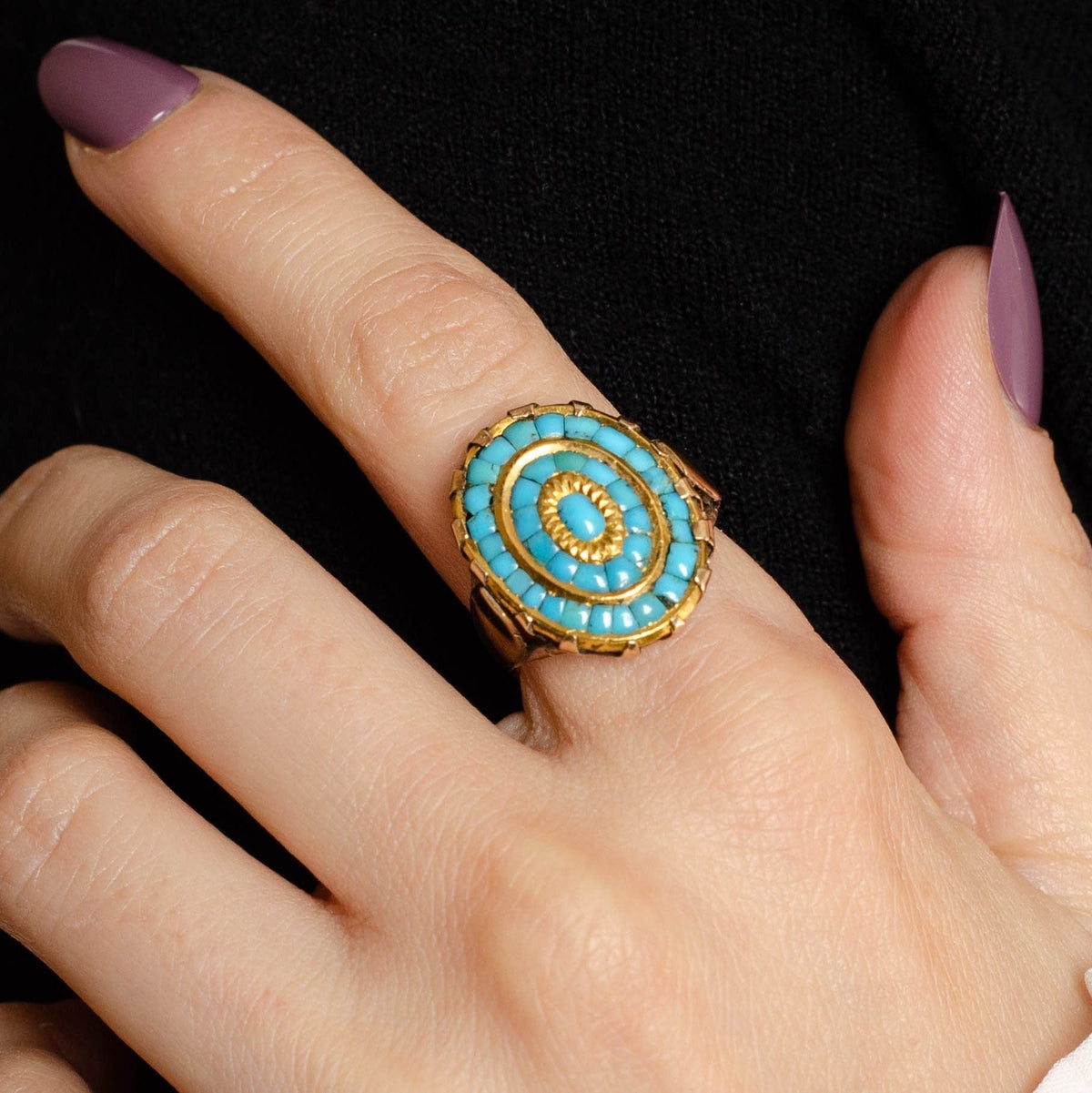 Turquoise Ring | Antique Turquoise Ring - Trademark Antiques