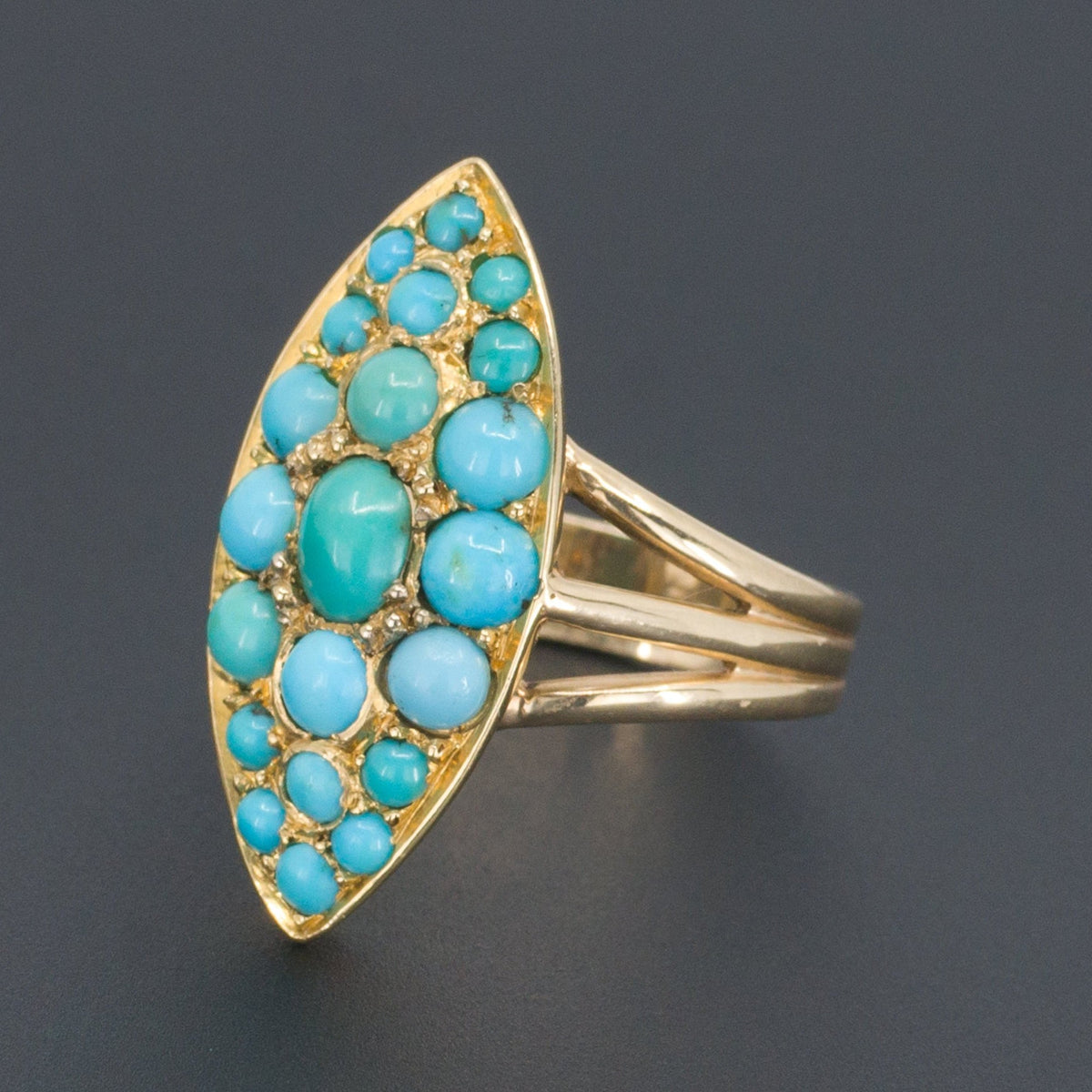 Turquoise Ring | Antique Turquoise Ring - Trademark Antiques