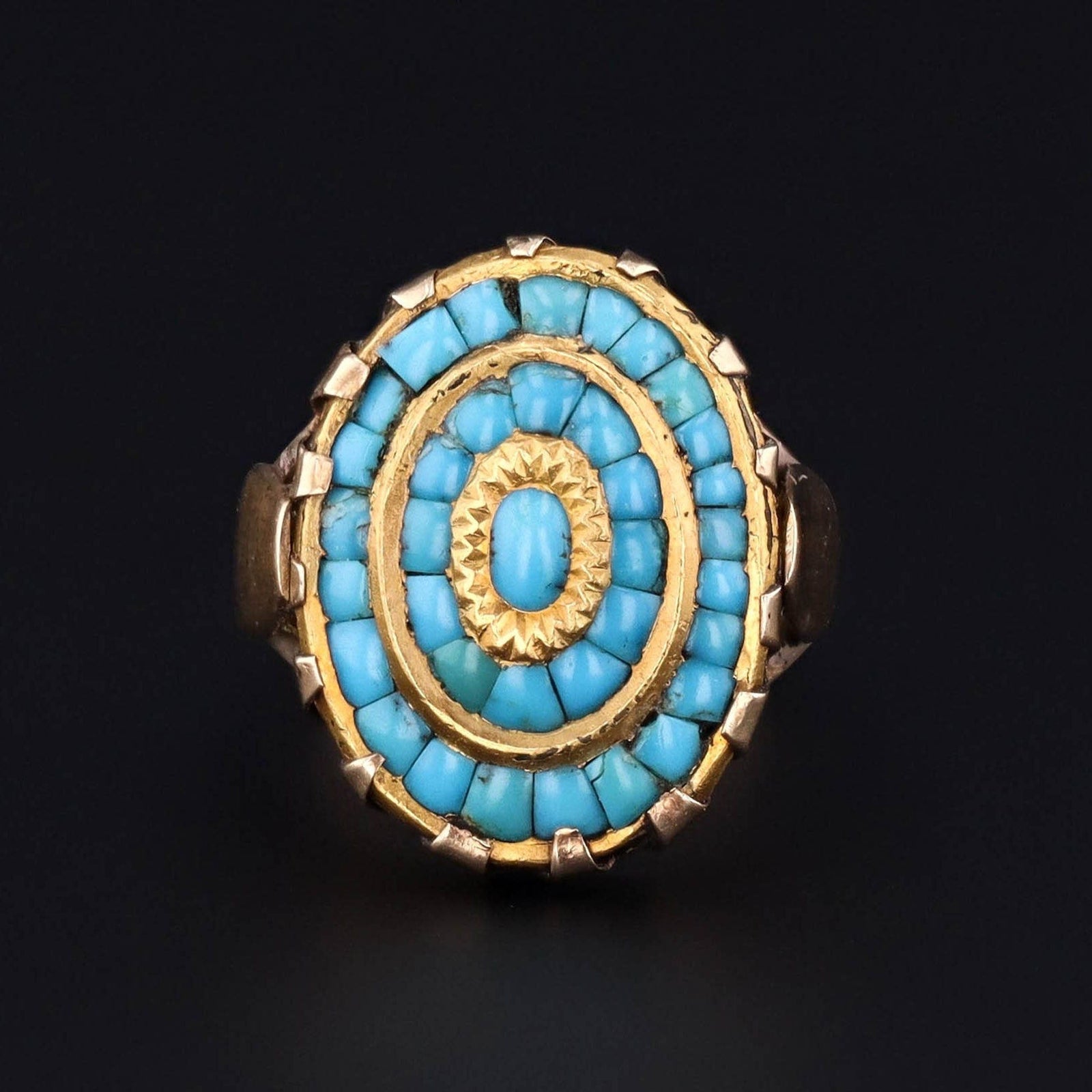 Turquoise Ring | Antique Turquoise Ring - Trademark Antiques