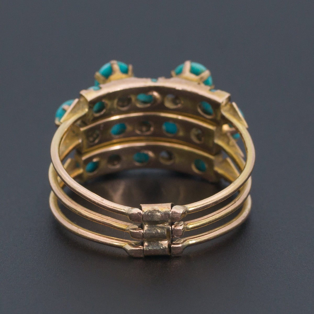 Turquoise Ring | Multi Band Ring - Trademark Antiques