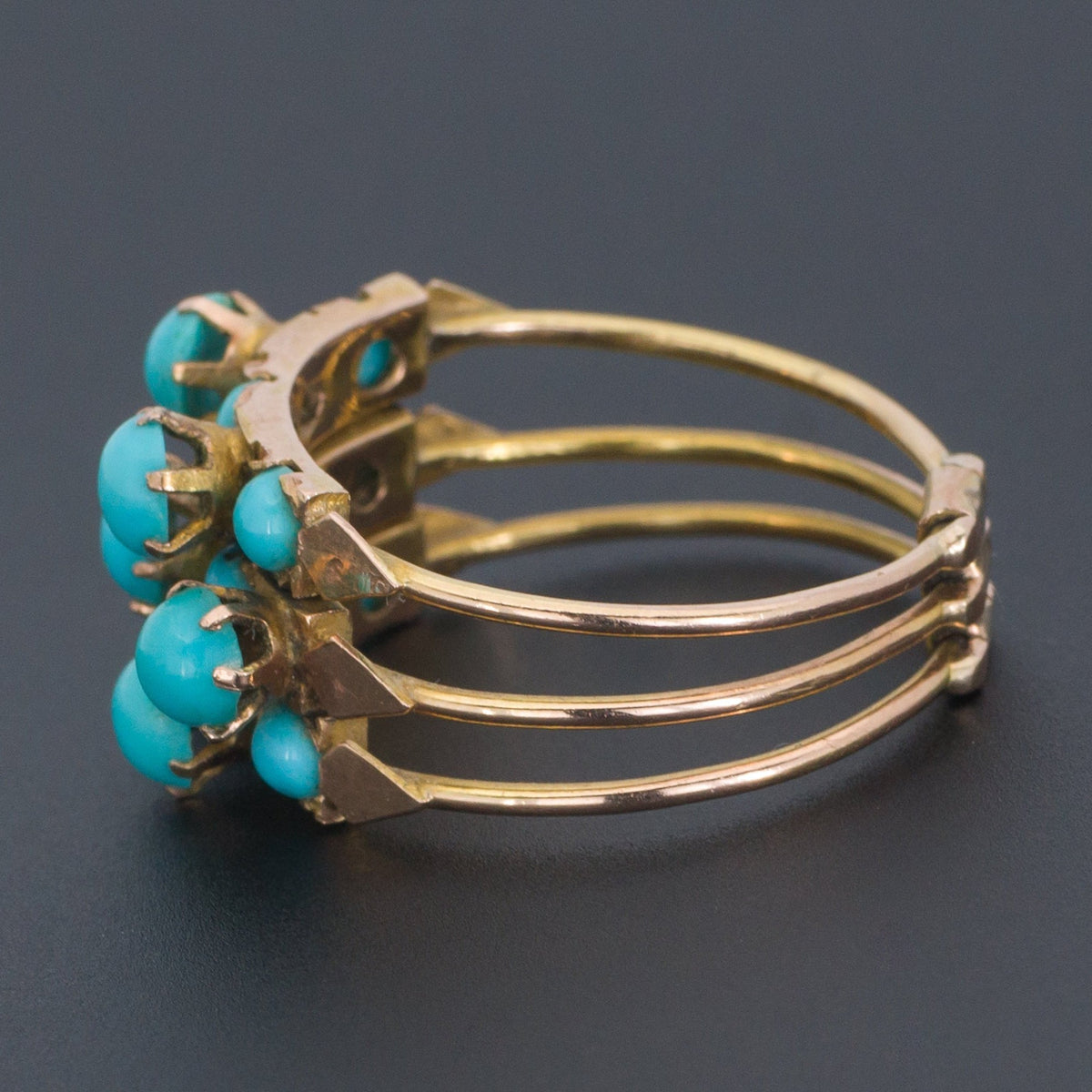 Turquoise Ring | Multi Band Ring - Trademark Antiques