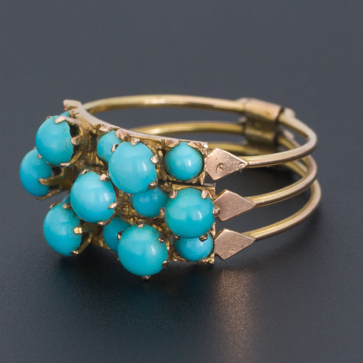 Turquoise Ring | Multi Band Ring - Trademark Antiques