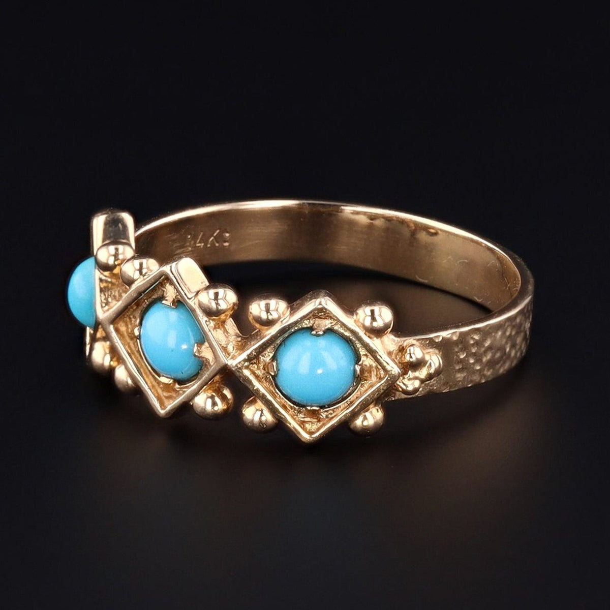 Turquoise Ring | Vintage Turquoise Ring - Trademark Antiques