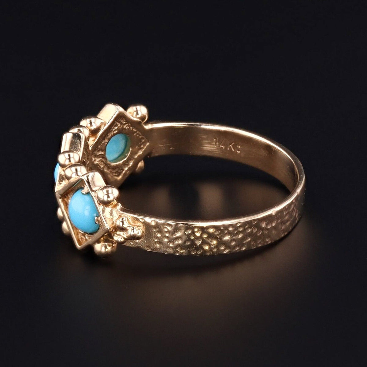 Turquoise Ring | Vintage Turquoise Ring - Trademark Antiques