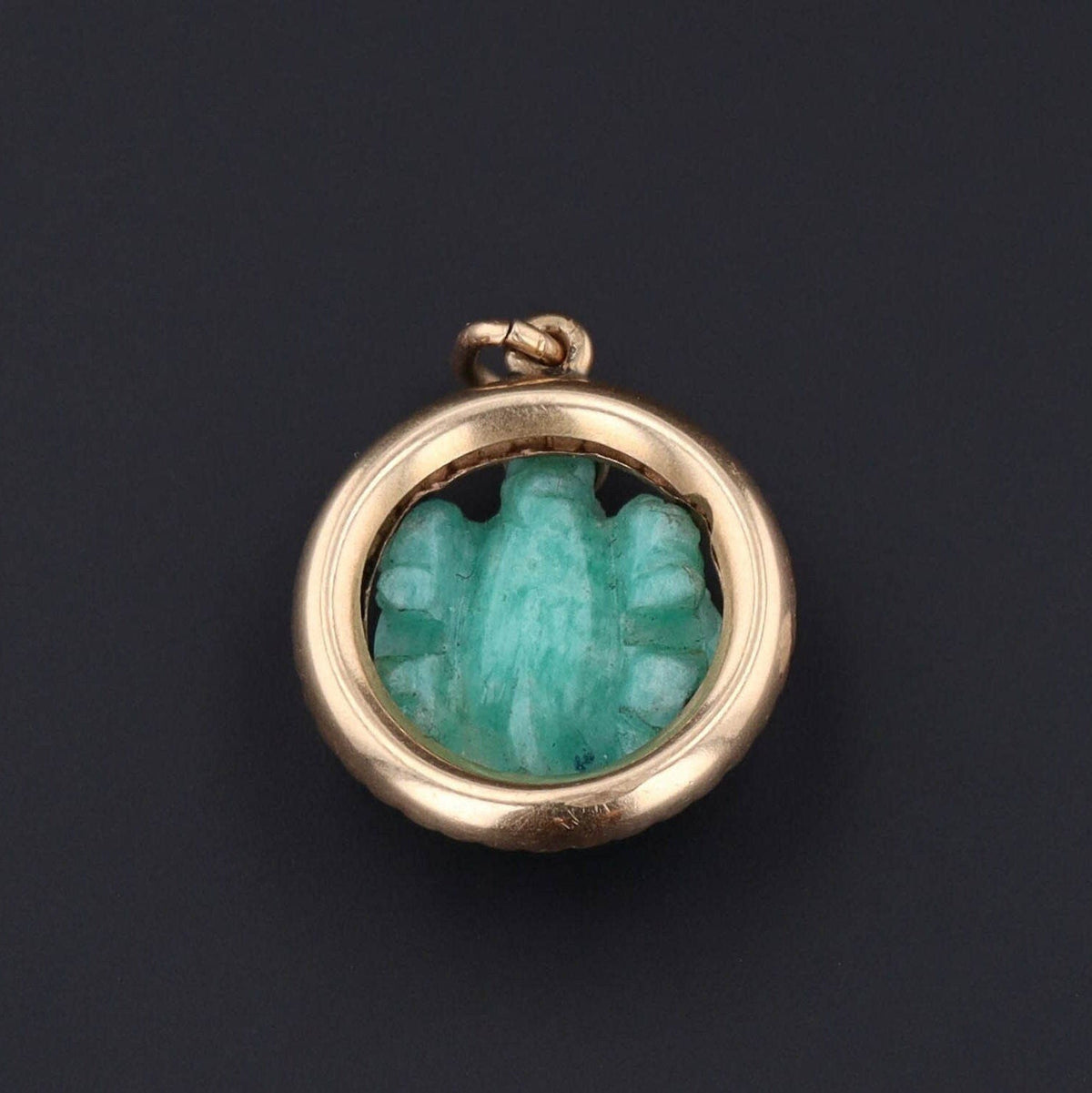 Turtle Charm | Jade Turtle Charm - Trademark Antiques