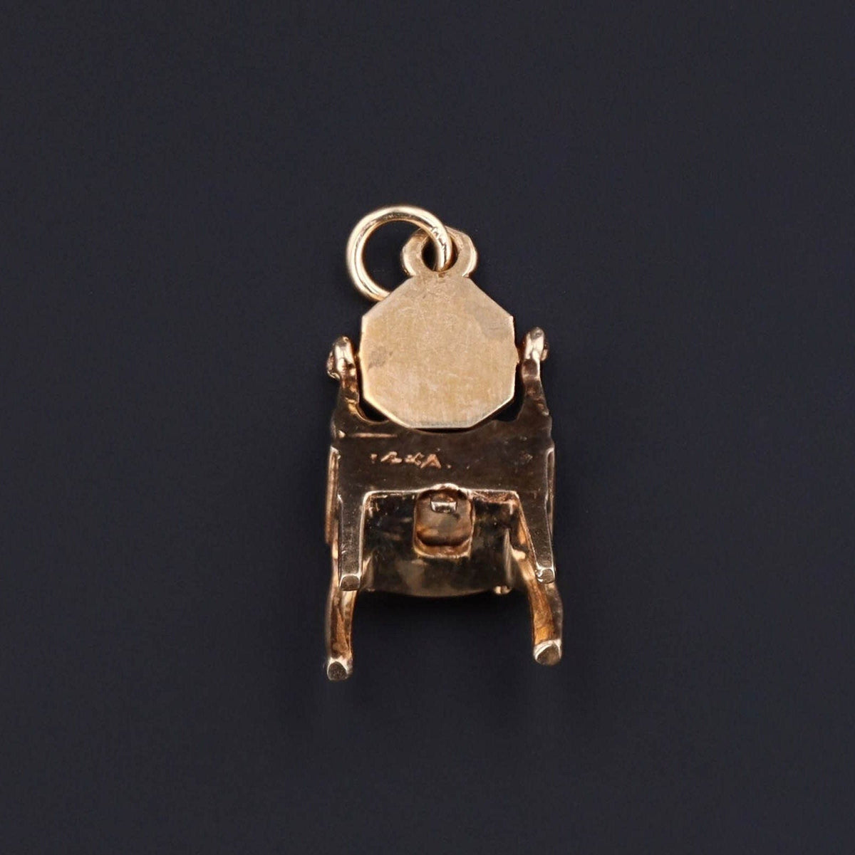 Vanity Table Charm | 14k Gold Charm - Trademark Antiques