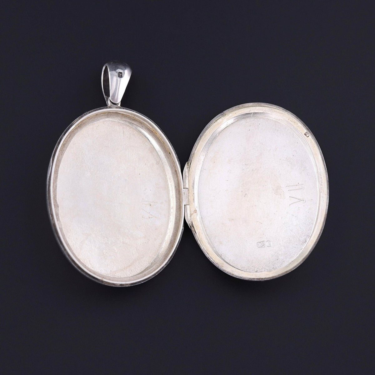 Victorian Sterling Silver Bird Locket - Trademark Antiques
