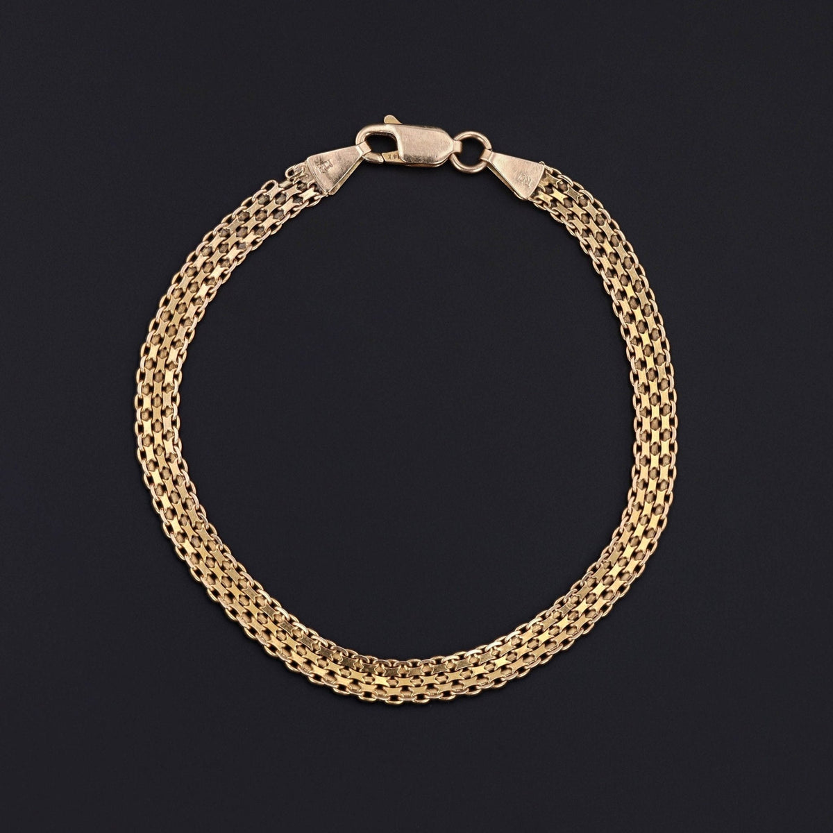 Vintage 14k Gold Bracelet circa 1980 - Trademark Antiques
