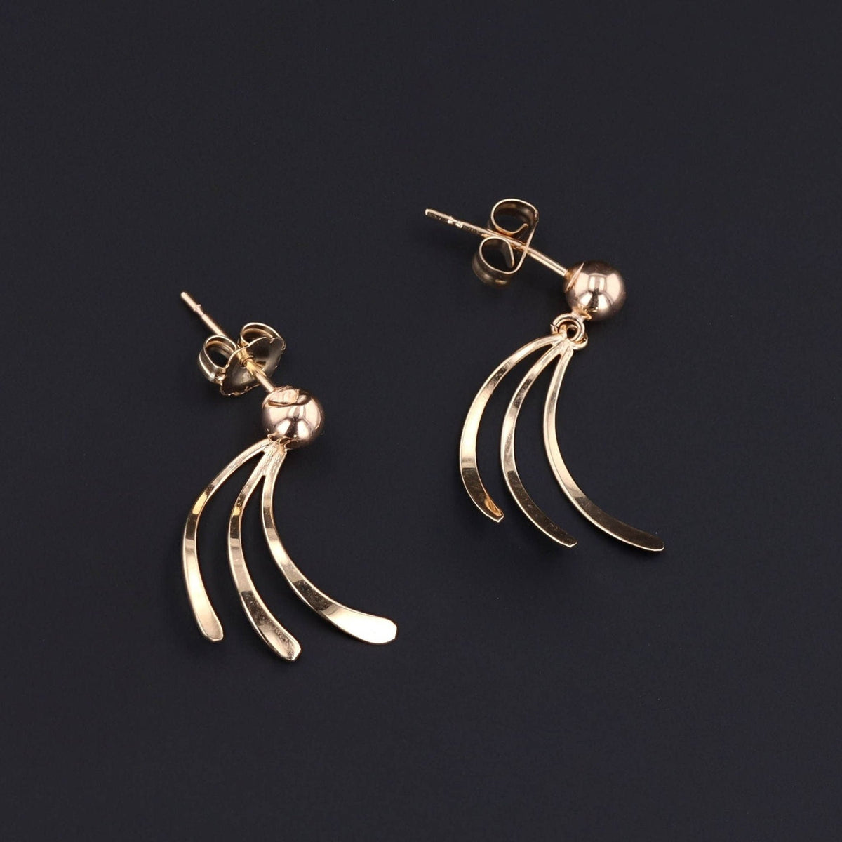 Vintage 14k Gold Earrings | 14k Earrings - Trademark Antiques