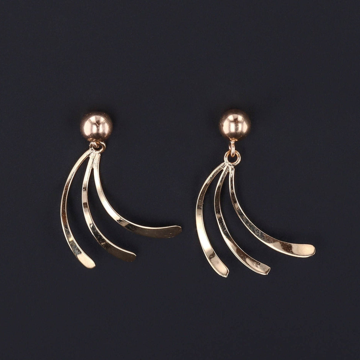 Vintage 14k Gold Earrings | 14k Earrings - Trademark Antiques