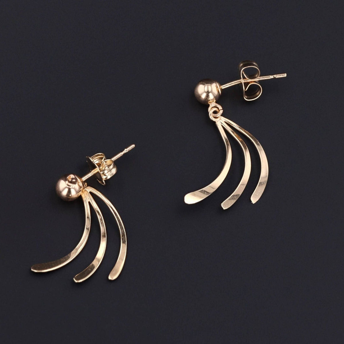 Vintage 14k Gold Earrings | 14k Earrings - Trademark Antiques