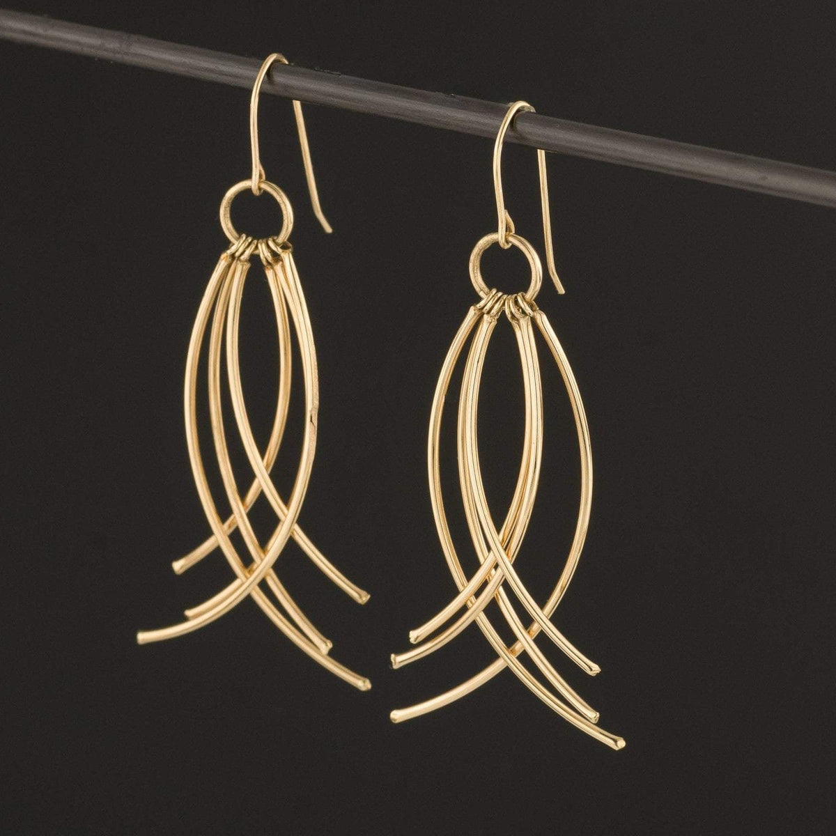 Vintage 14k Gold Earrings with Matching Pendant | 14k Earrings and Pendant - Trademark Antiques