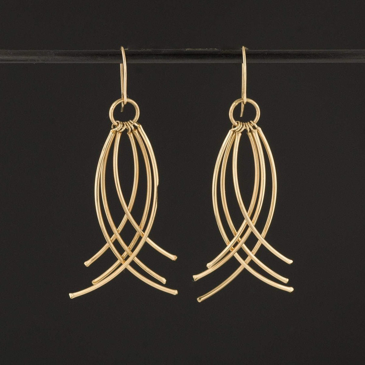 Vintage 14k Gold Earrings with Matching Pendant | 14k Earrings and Pendant - Trademark Antiques