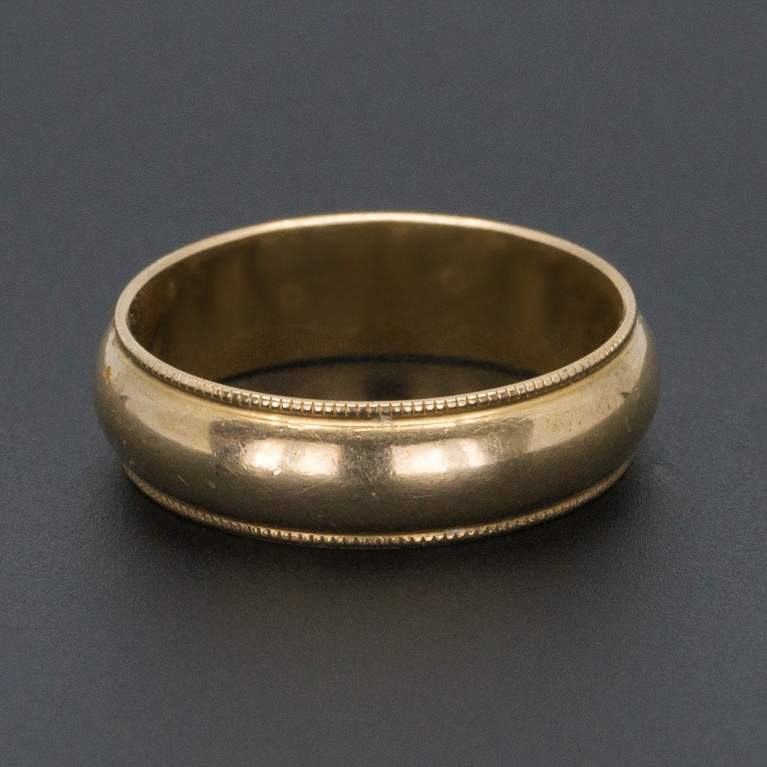 Vintage 14k Gold Wedding Band | Men's Wedding Band - Trademark Antiques