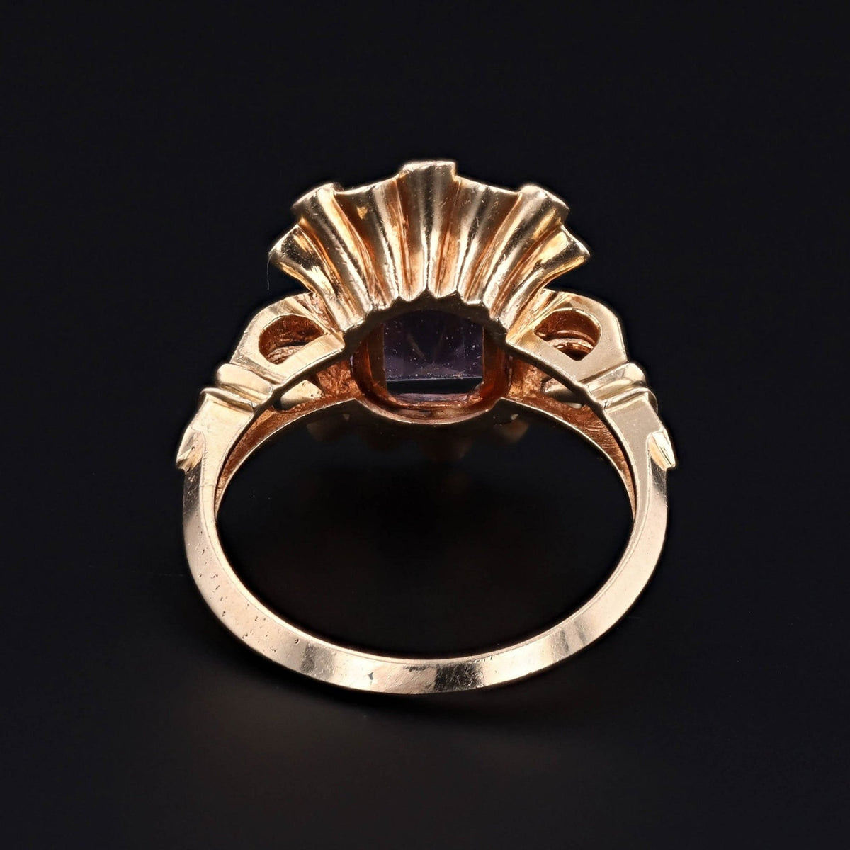 Vintage Amethyst Ring | 14k Gold Amethyst Ring - Trademark Antiques