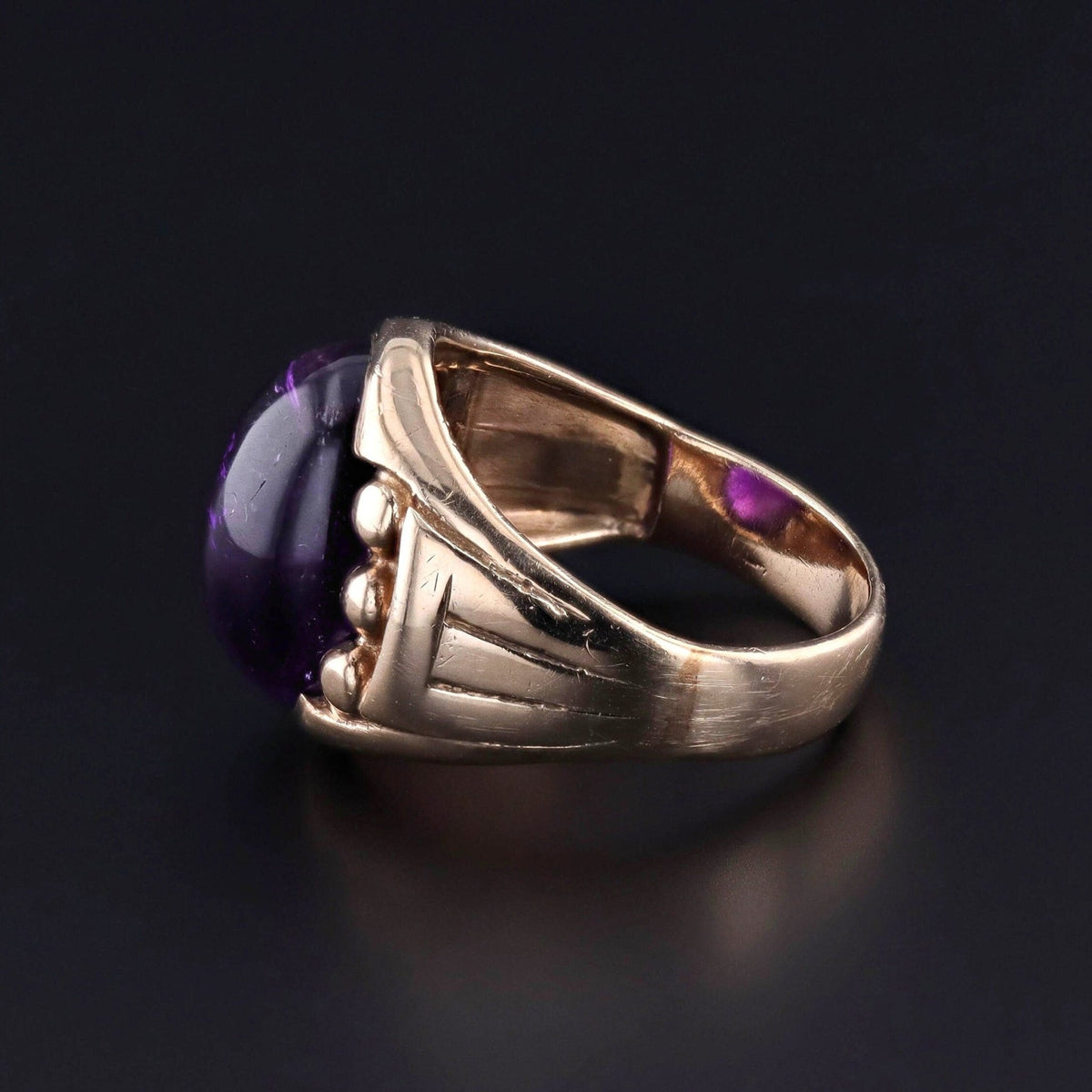 Vintage Amethyst Ring of 10k Gold - Trademark Antiques