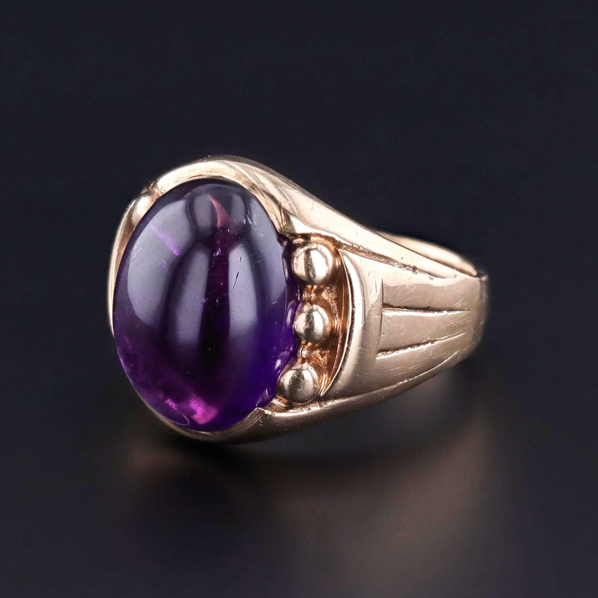 Vintage Amethyst Ring of 10k Gold - Trademark Antiques