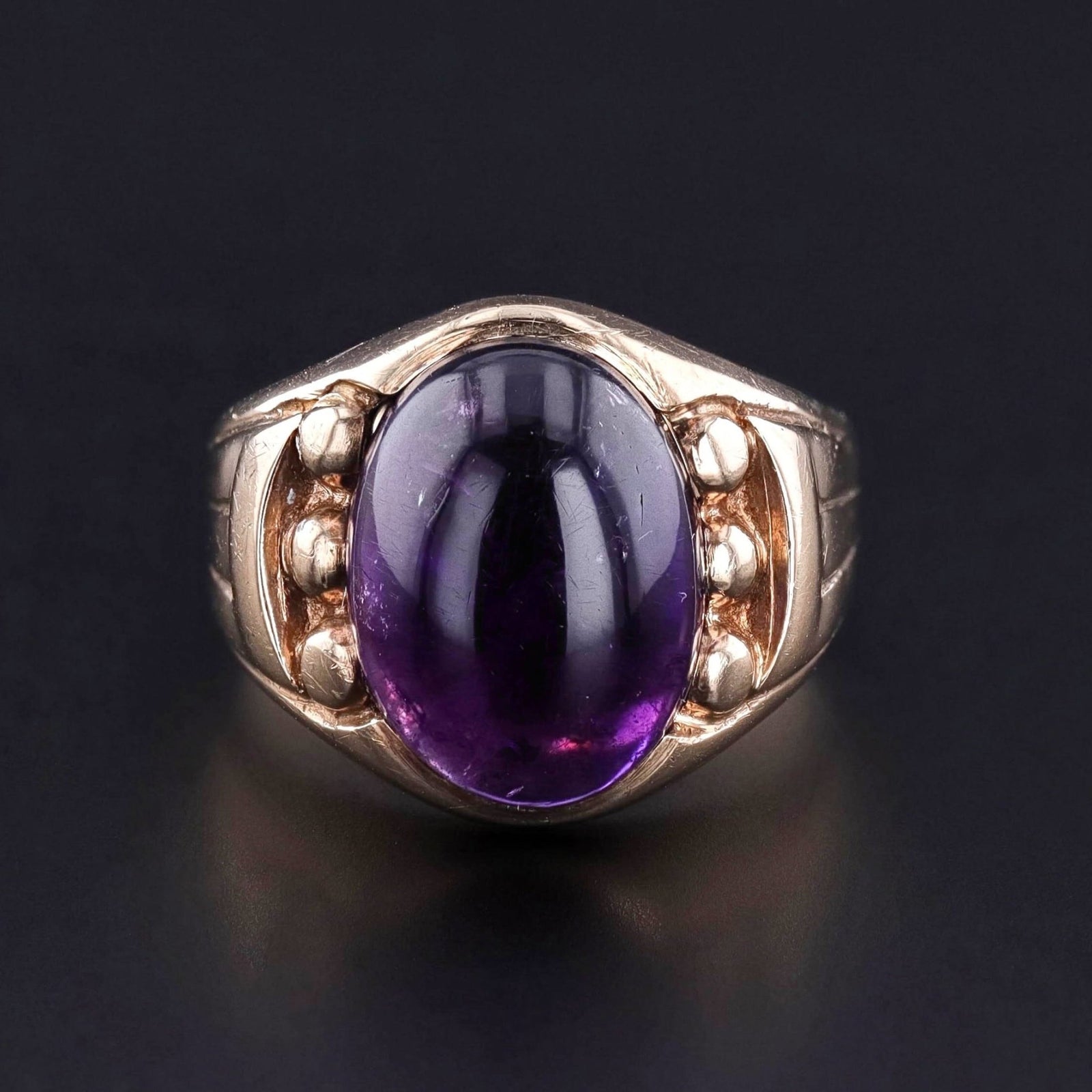 Vintage Amethyst Ring of 10k Gold - Trademark Antiques