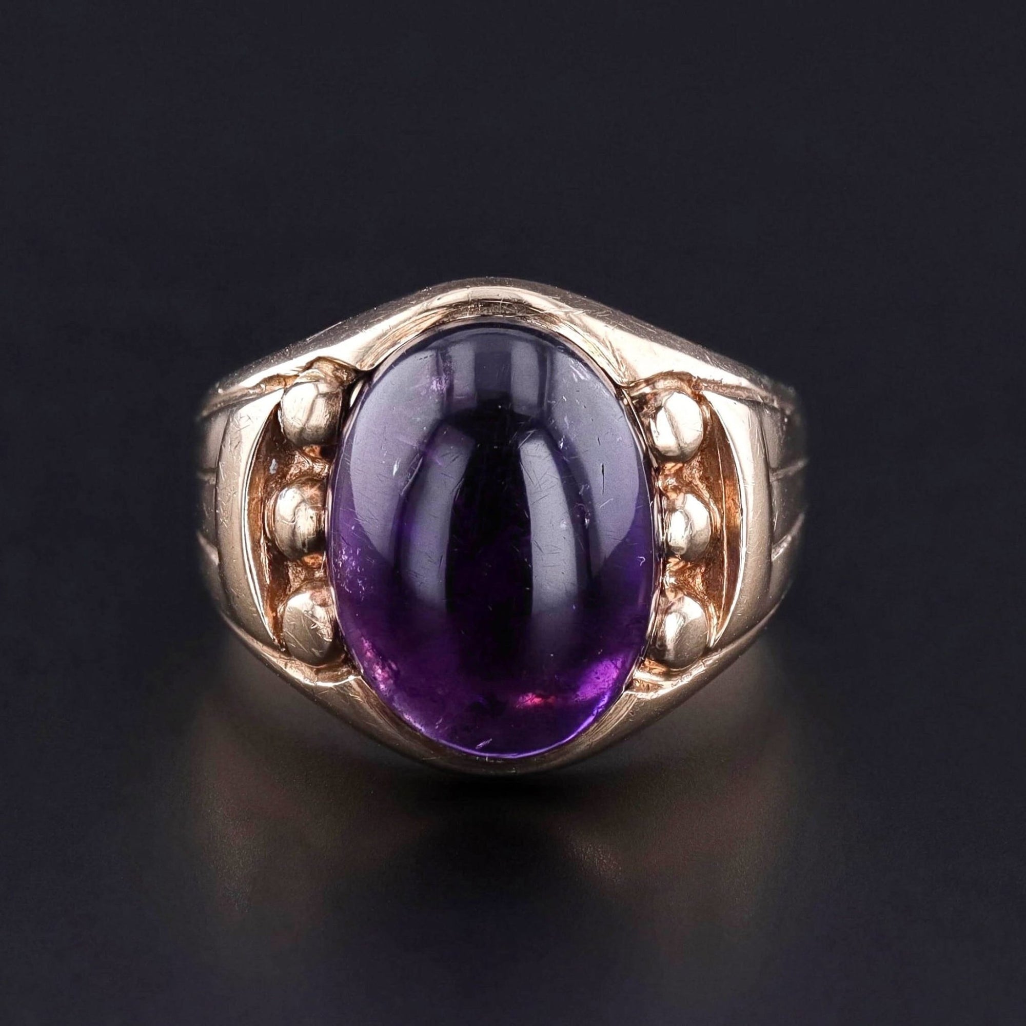 Vintage Amethyst Ring of 10k Gold - Trademark Antiques