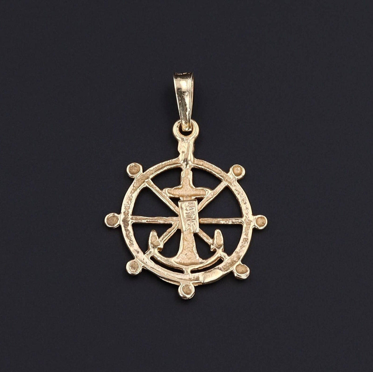 Vintage Anchor Pendant of 14k Gold - Trademark Antiques