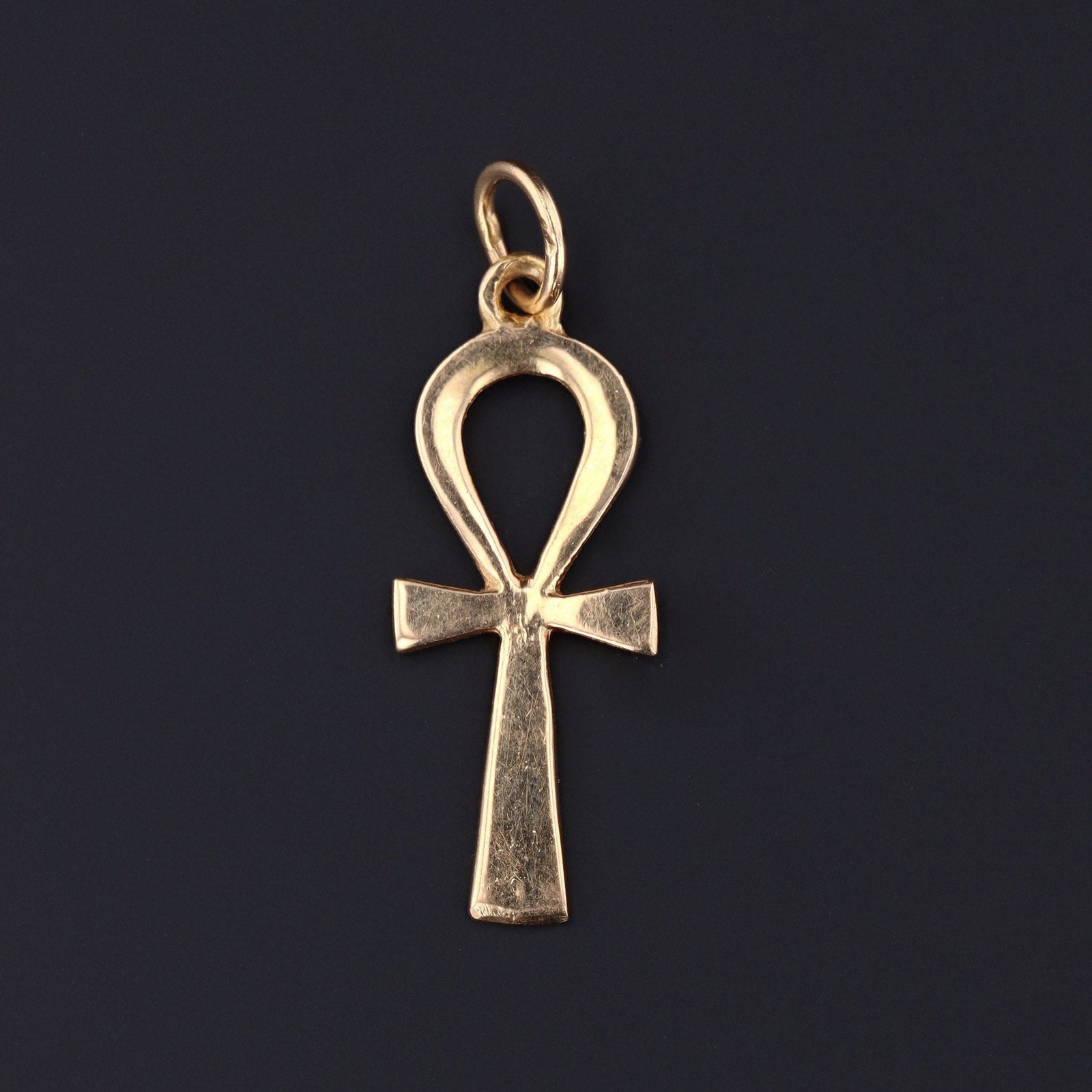 Vintage Ankh Pendant | 18k Gold Ankh Pendant - Trademark Antiques