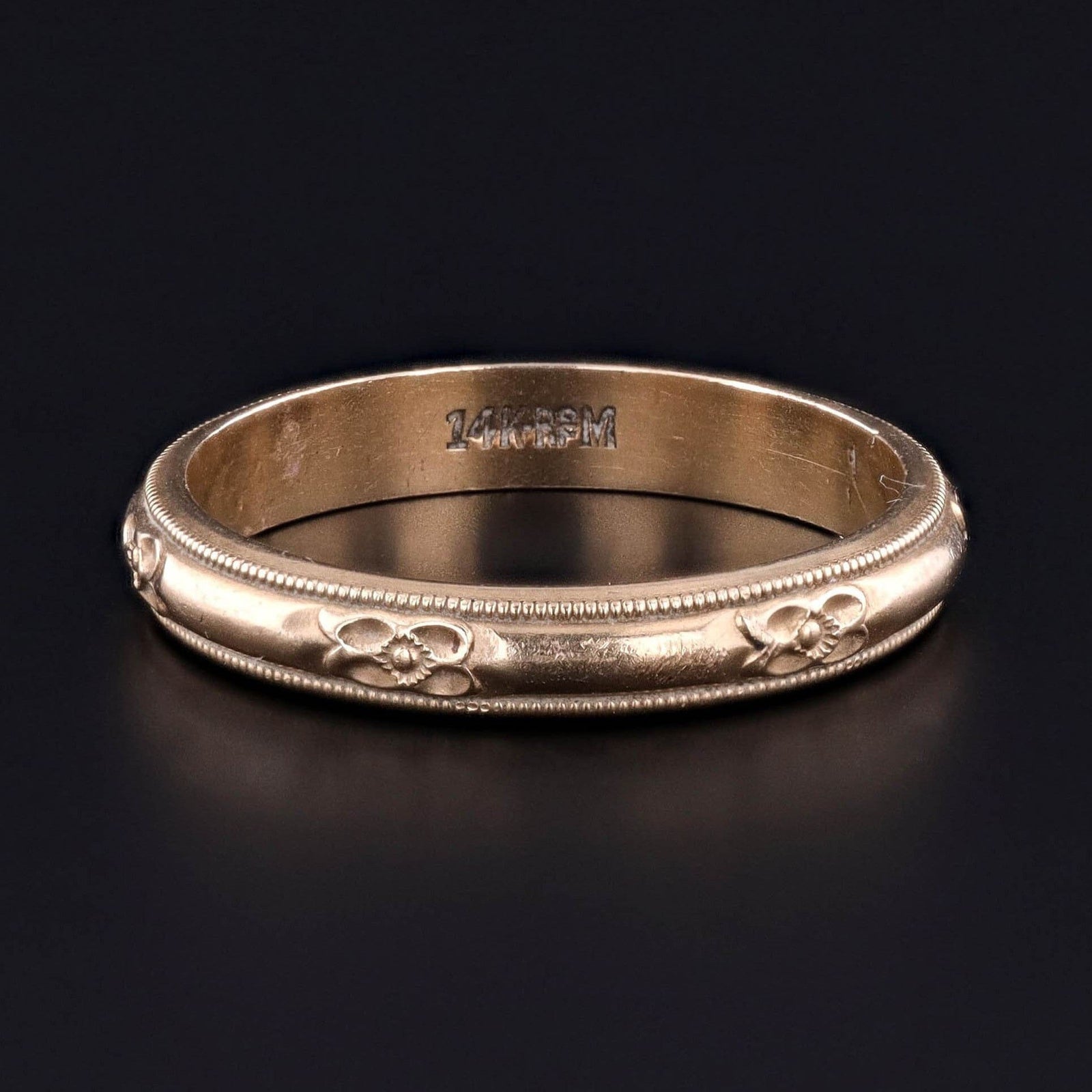 Vintage Band of 14k Gold - Trademark Antiques