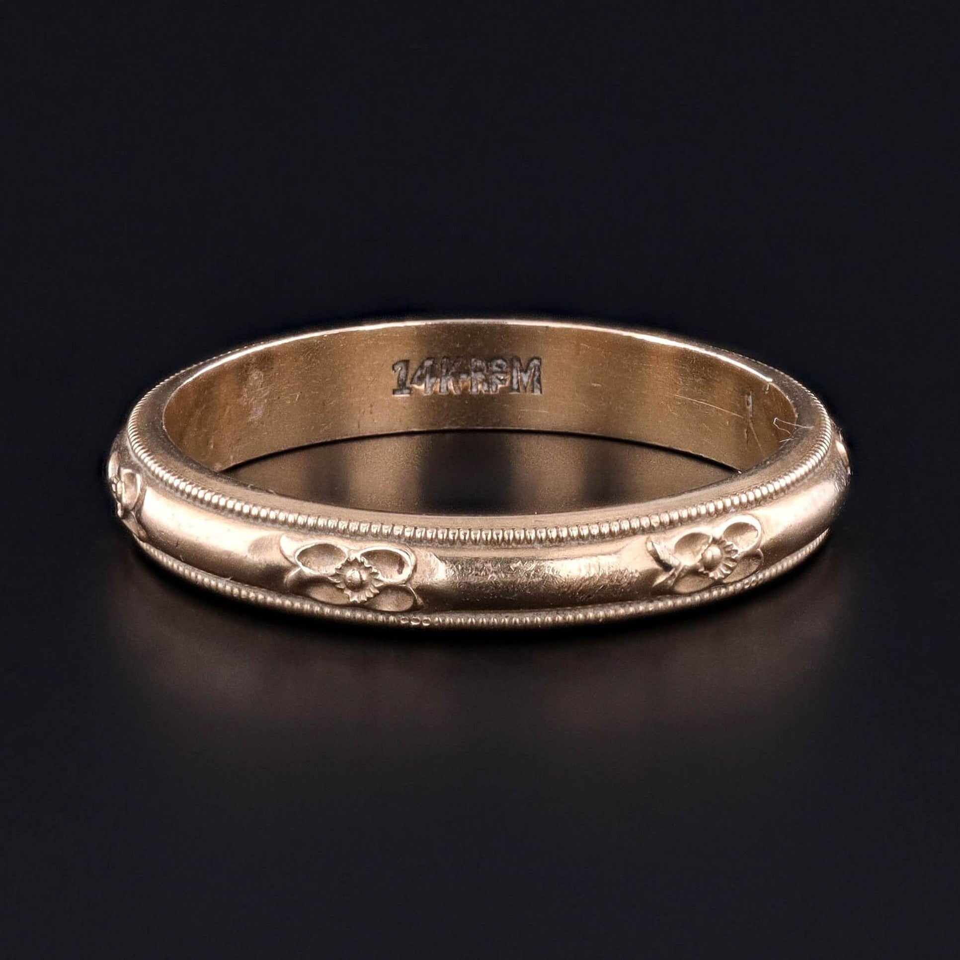 Vintage Band of 14k Gold - Trademark Antiques