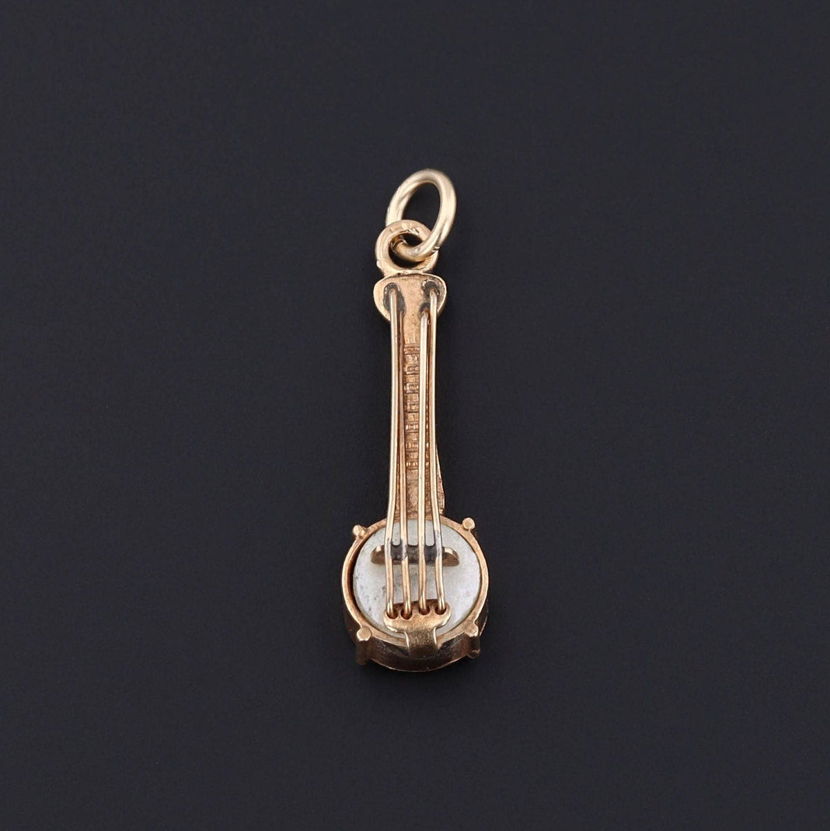 Vintage Banjo Charm of 10k Gold - Trademark Antiques