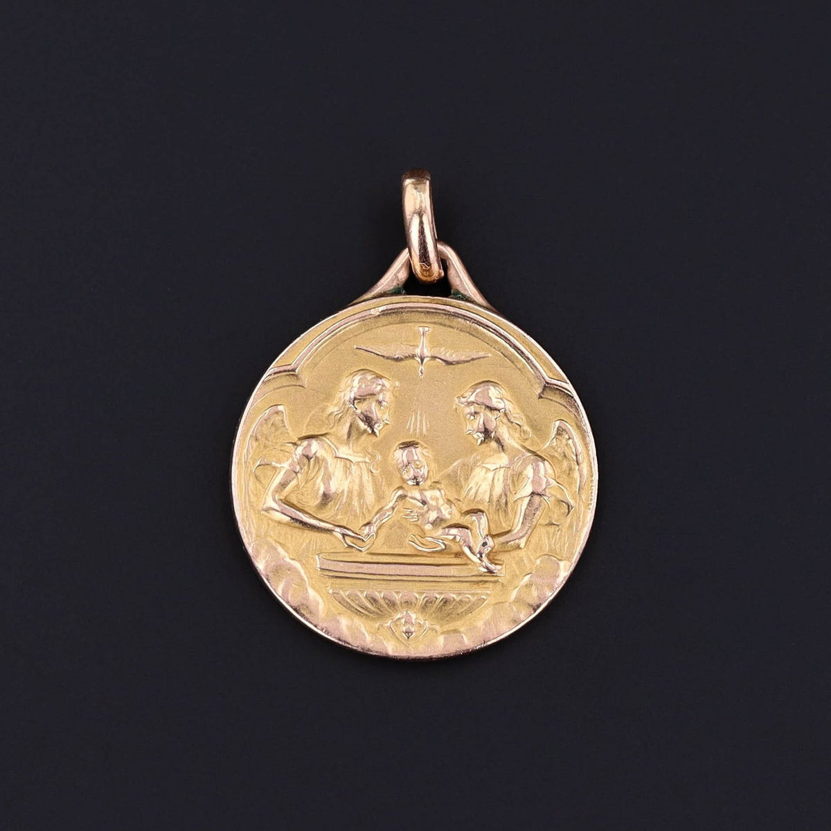 Vintage Baptism Pendant - Trademark Antiques