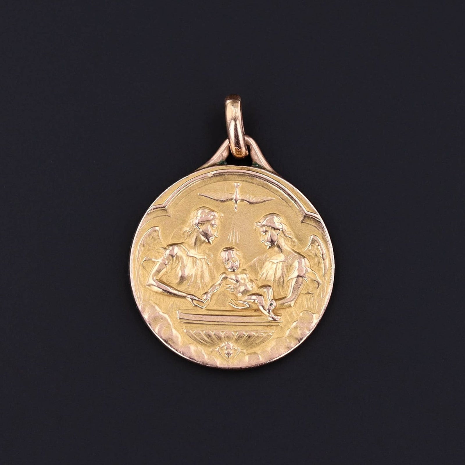 Vintage Baptism Pendant - Trademark Antiques