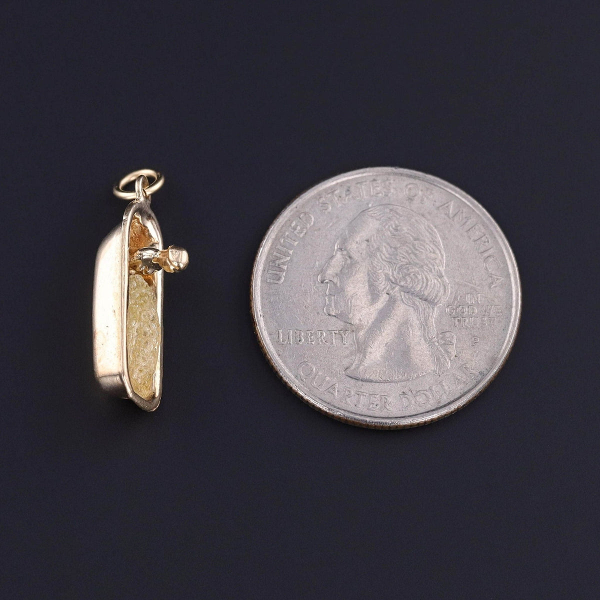 Vintage Bathtub Charm of 14k Gold - Trademark Antiques