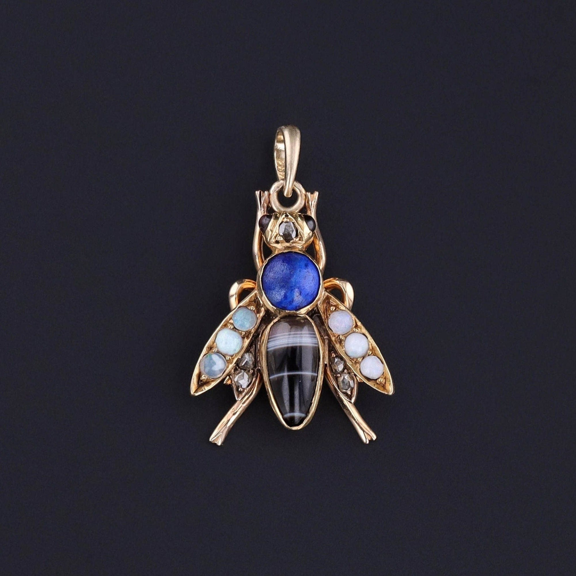 Vintage Bee Conversion Pendant of 15ct Gold - Trademark Antiques