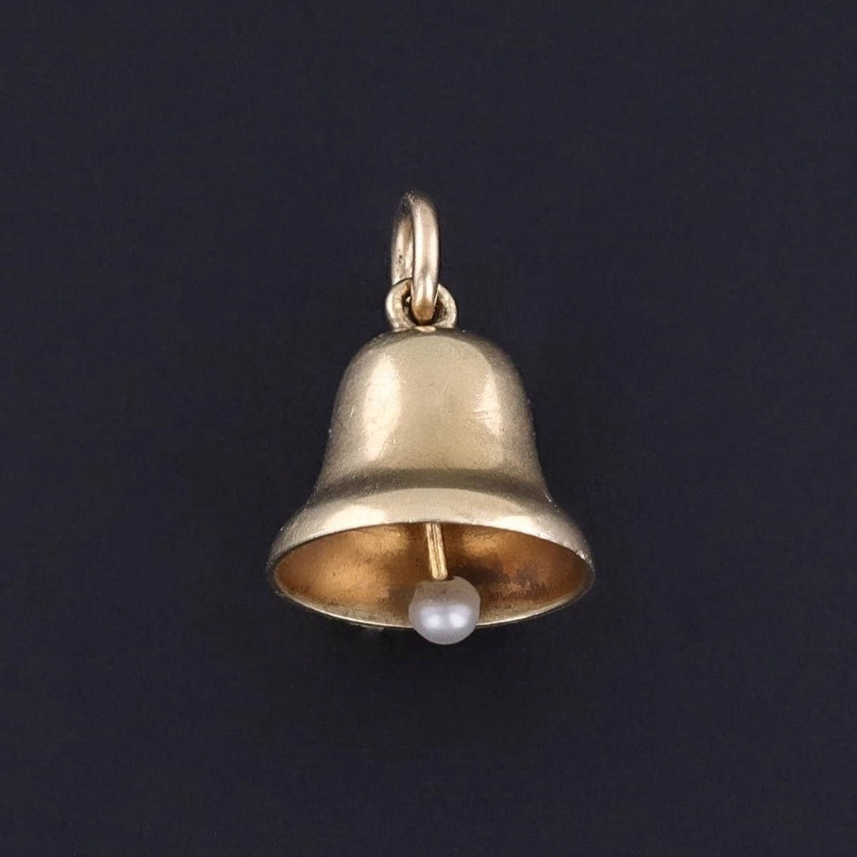 Vintage Bell Charm of 14k Gold - Trademark Antiques