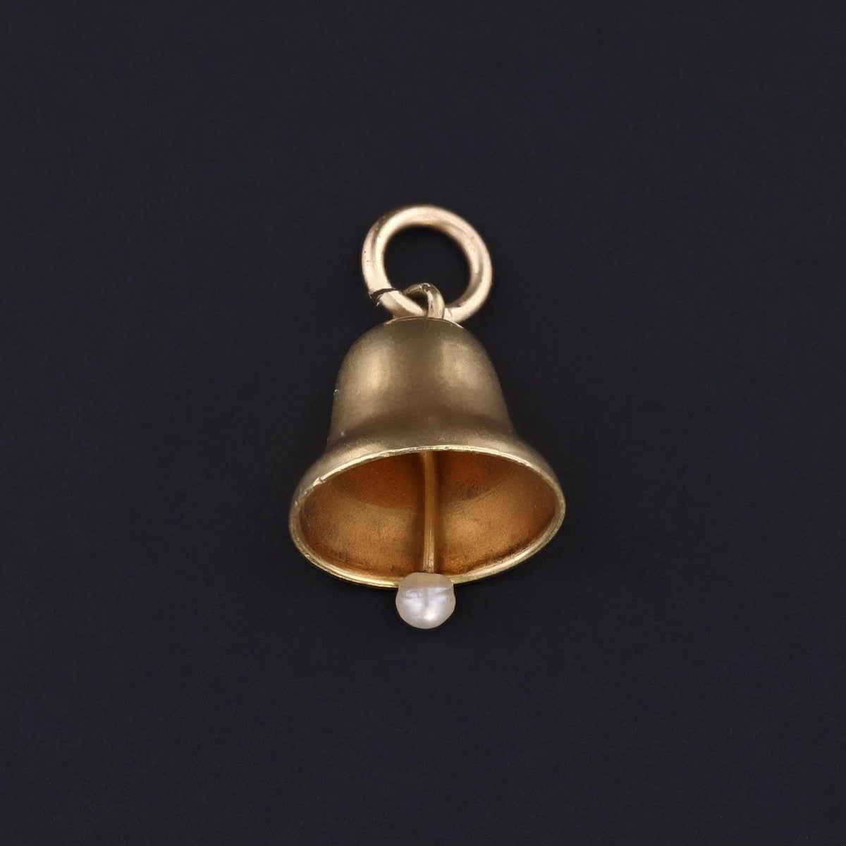 Vintage Bell Charm of 14k Gold - Trademark Antiques