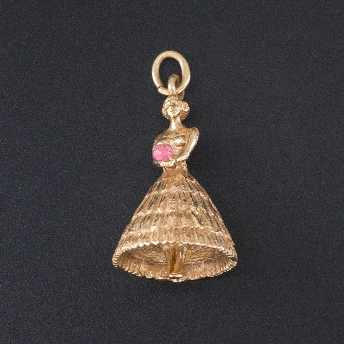 Vintage Bridesmaid Charm | Gold Bridesmaid Pendant - Trademark Antiques