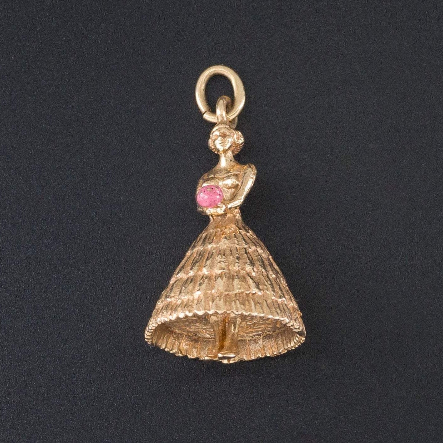 Vintage Bridesmaid Charm | Gold Bridesmaid Pendant - Trademark Antiques