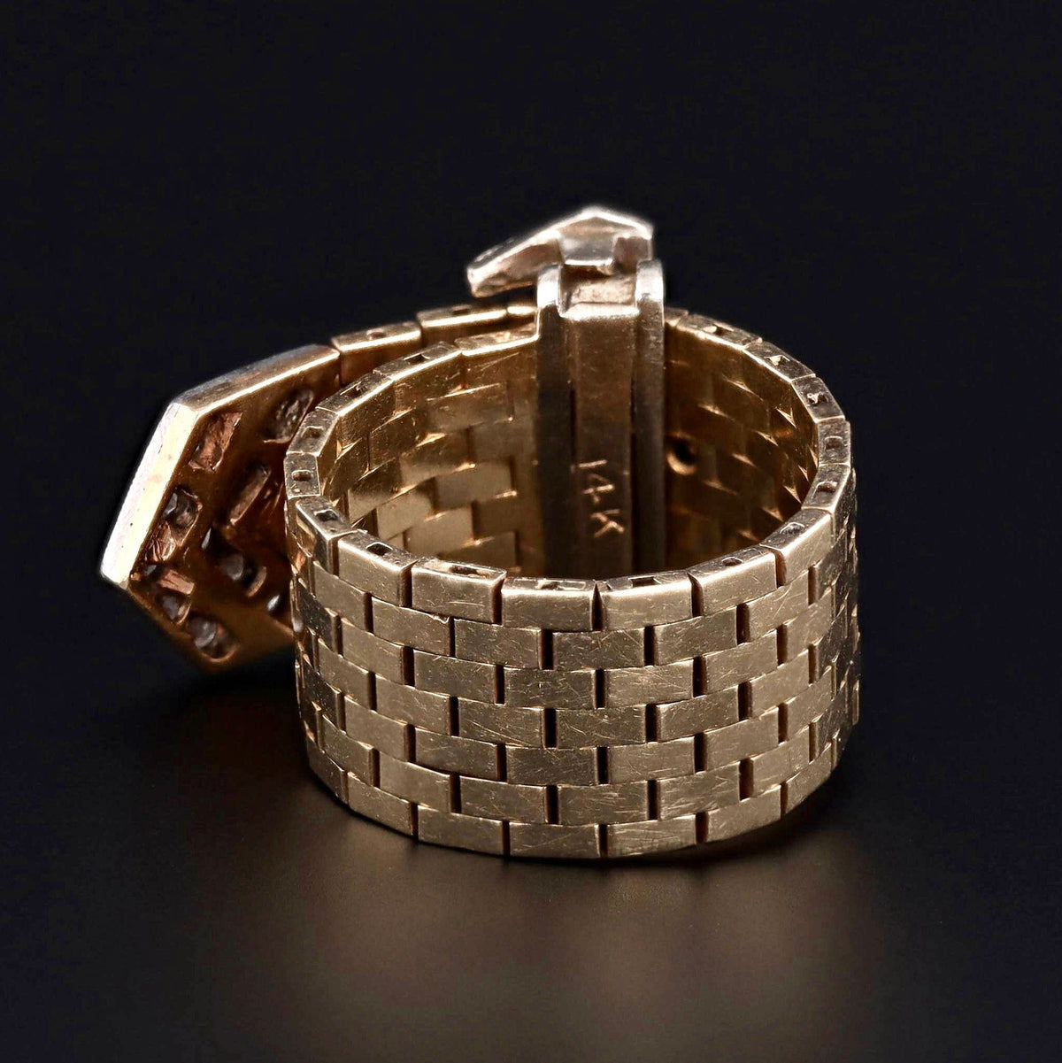 Vintage Buckle Ring | Belt Buckle Ring - Trademark Antiques