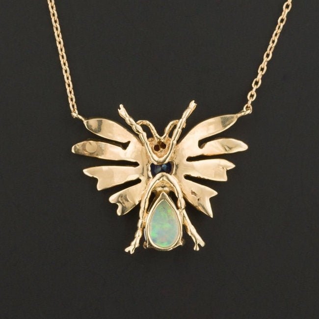 Vintage Bug Conversion Necklace of 14k Gold - Trademark Antiques